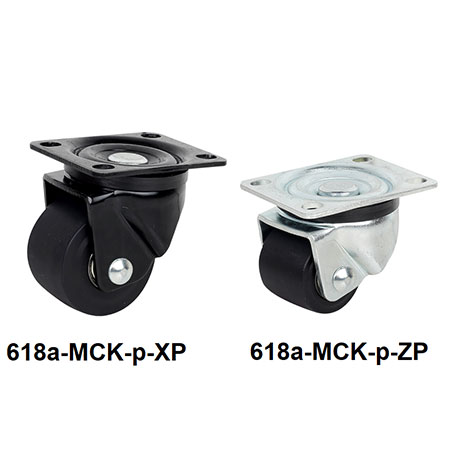 عجلات نايلون شديدة التحمل - 618-MCK-p-ZP(XP)