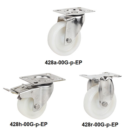 স্টেইনলেস Casters - 428-00G-p-EP