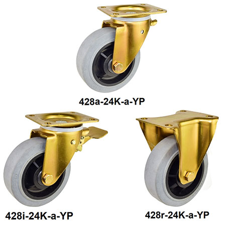 Roda Kastor Konduktif - 428-24K-a-YP