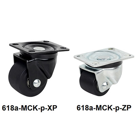 Heavy Duty Nylon Castors - 618-MCK-p-ZP(XP)