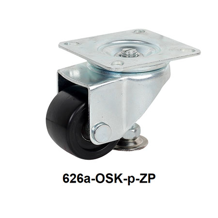 Heavy Duty Adjustable Casters - 626-OSK-p-ZP