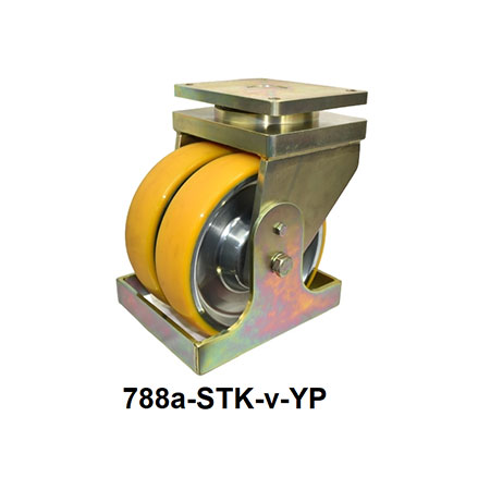 Heavy Duty Double Wheel Casters - 788-STK-v-YP