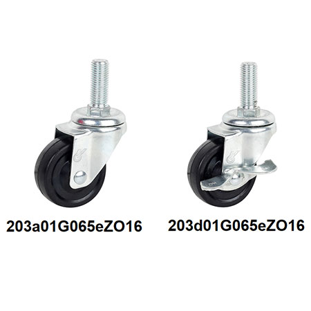 Threaded Casters - 203-01G-e-ZO